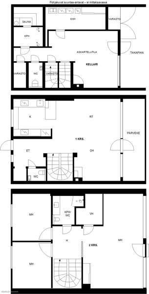 4вЂ“5 h, avokeittiö, rt, 2 erill. wc, 1 kph jossa wc  Helsinki – foto 2
