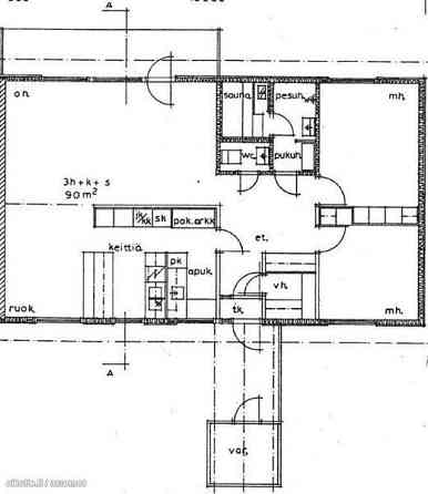 3h+k+apukeittiö+wc+s  Pomarkku