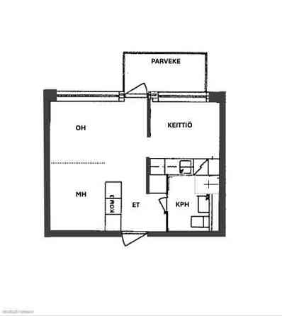 1H + K + makuualkovi + kph + parveke (lasitettu)  Jaervenpaeae