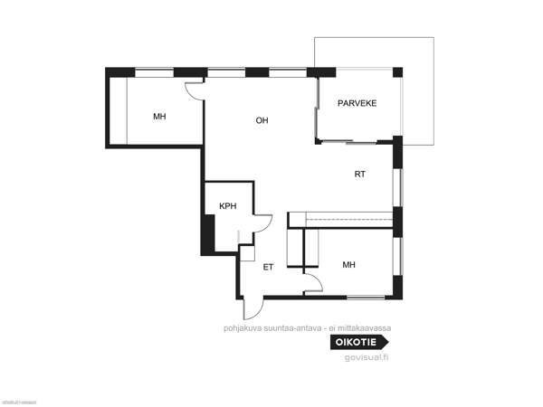 3h + avok + parveke  Helsinki - изображение 2
