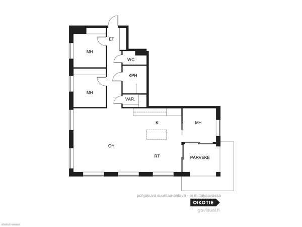 4h + avok + erilis WC + varasto + parveke  Helsinki - изображение 1