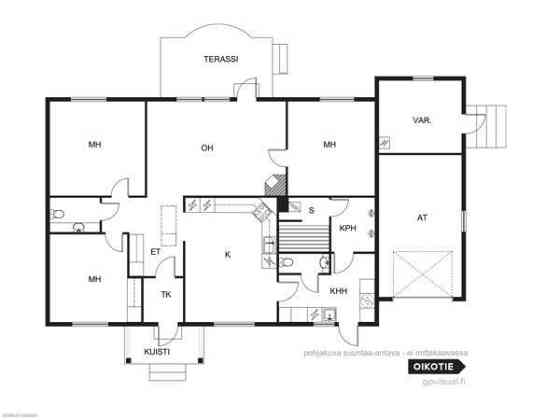 4h+k,khh,sauna,2wc,varasto,autotalli,ulkovarasto  Orimattila