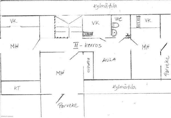 oh, k, 5 mh, takkahuone, ph, s, 2 wc, aula, 2 parv  Butterworth - valokuva 5