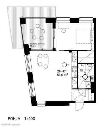 2h + avok + parveke  Helsinki