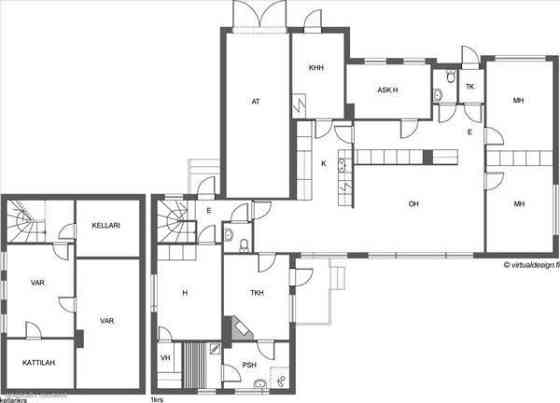 4h + k + s +  lisäksi khh, var, kellari, ask.h ja  Glebychevo