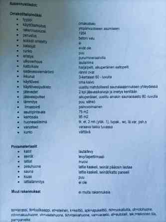 2h + tupak + var + s + wc  Vesanto