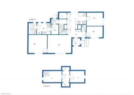 4h + k + s + ph + pukuh. + wc ja yläkerrassa 2 huo  Kokemäki