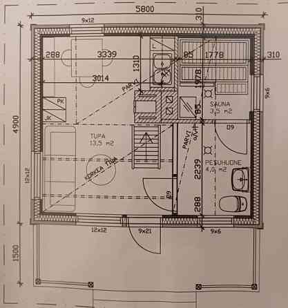 1h + s + kellari + parvi  Vesilahti