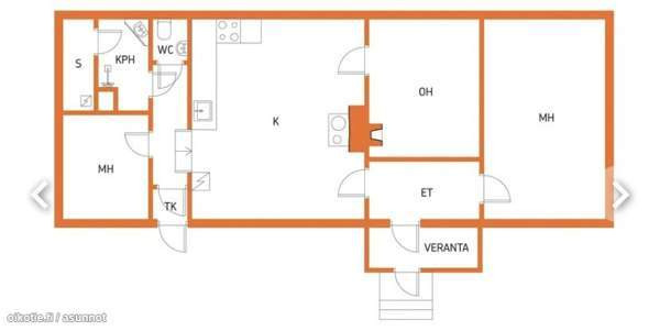 3h+tupakeittiö+s+ph+wc  Oripää - valokuva 3