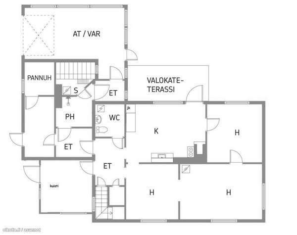 3h + s + psh + wc + k + eteiset + vintti + autokat  Jaemsae – foto 8