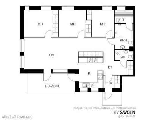 4h + k + s + p +erillinen wc johon mahtuu pesutorn  Jyvaeskylae