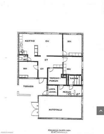 3mh+olohuone+avokeittiö+takkahuone+sauna+kph+wc+au  Kaskinen