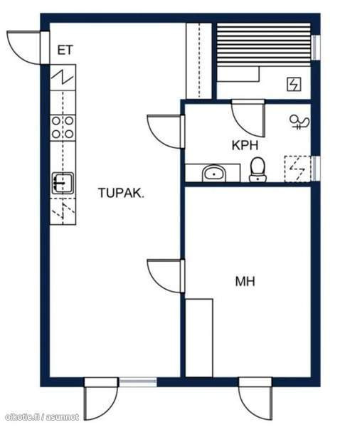 2h + avokeittiö + kph + s + 2*rp + autopaikka  Espoo – foto 7