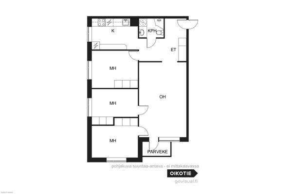 4h + keittiö ja parveke  Helsinki - изображение 8