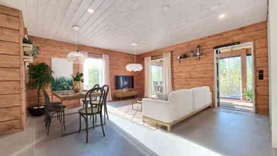 2h + avok. (50mВІ) + lasitettu terassi (22,5mВІ)  Glebychevo