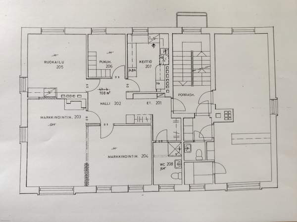 2. kerr. 3h+k+kph/wc, 1h+kk+wc 1. kerr. 3h+kk+wc,  Heinävesi - изображение 4