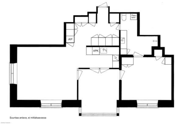 3h, avok, kph, eteinen  Helsinki - photo 1