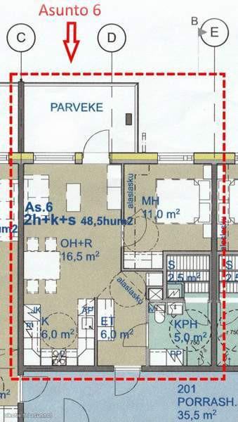 2h + k + kph + s + lasp + var (kellarikomero)  Alajärvi – foto 2