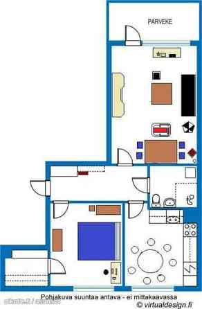 2h + keittiö + lasitettu parveke  Kirkkonummi