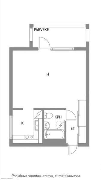 1h + kk + p  Helsinki - valokuva 2