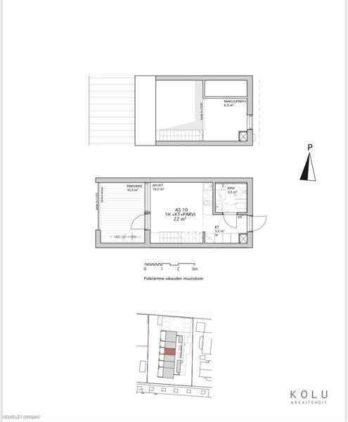 1h + kh+parvi+parveke+varasto  Vantaa – foto 5