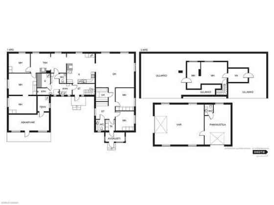 5 mh + 3 vh + k + s + tkh + ask + autohalli  Outokumpu