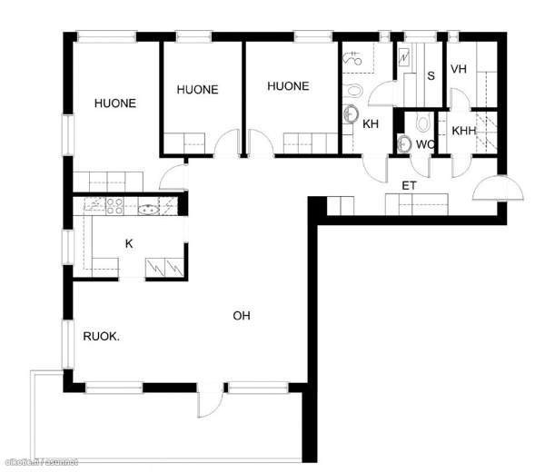 4h + k + kph + s + wc + khh + vh + p (4h+k)  Helsinki - изображение 3