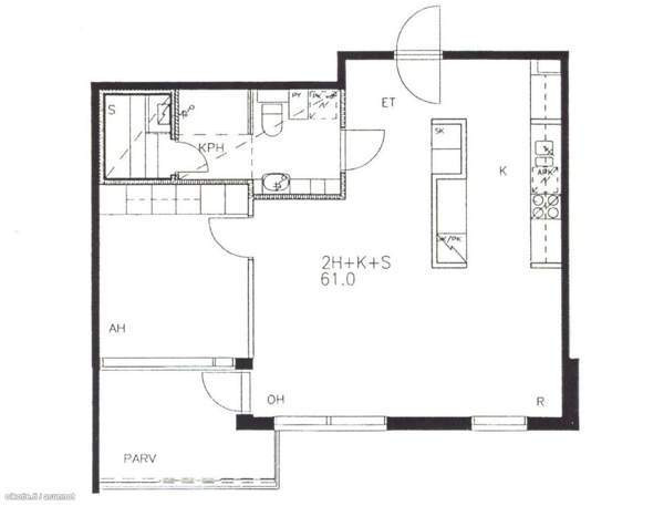 2h + k + s + lasitettu parveke  Helsinki - изображение 6