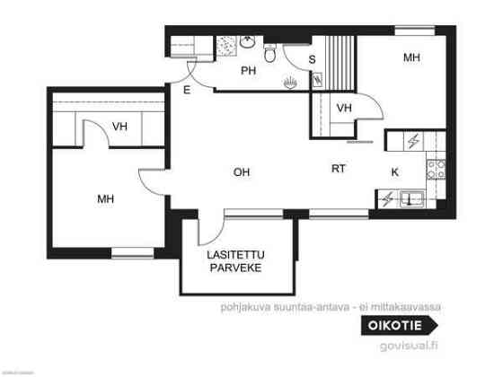 3h + k + 2  v h + wc + k h + s + terassi  Jyvaeskylae