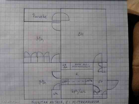 3h + avok +et + kph + vh + parveke  Glebychevo