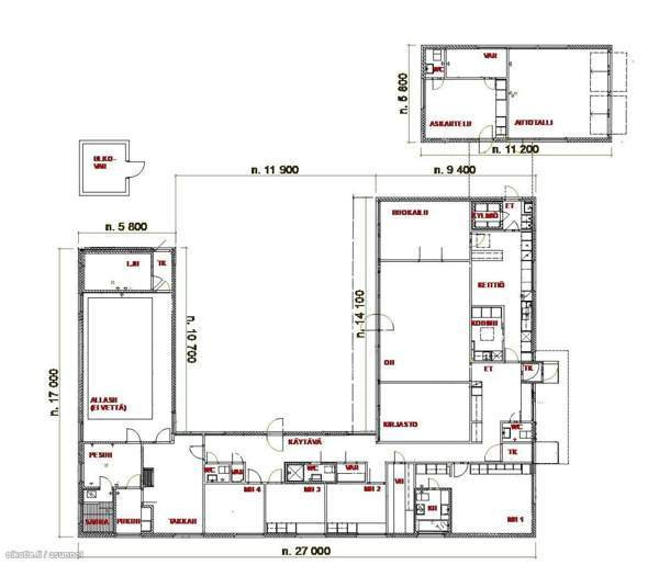 8h + k + s + lämmin kahden auton autotalli  Ulvila - valokuva 3