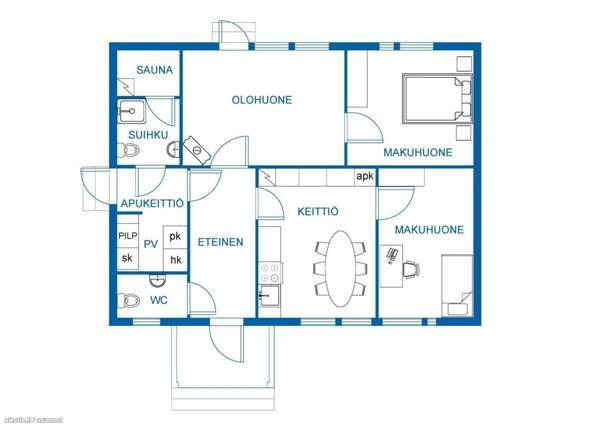 3h + keittiö + sauna + oma iso piha / tontti  Orimattila – foto 3