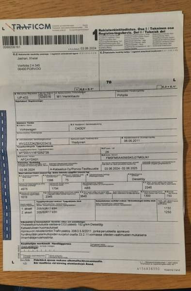 Volkswagen Caddy Maxi Порвоо - изображение 2