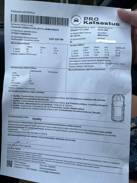 Toyota Carina II Siilinjärvi - valokuva 4