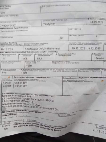 Ford Cortina Saarijärvi – foto 7