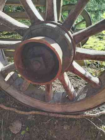 Hevosvetoisen kärryn tms pyörät Mynämäki