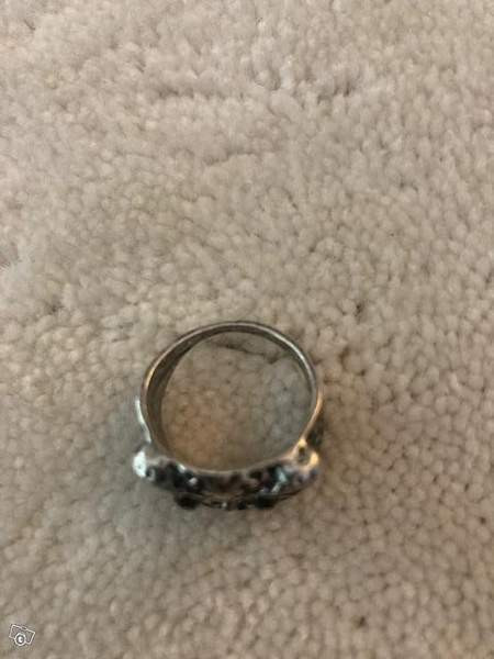 Metallinen pöllösormus, koko n. 17,5 mm Keuruu – foto 3