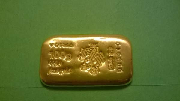 Voima 100 g 9999 kulta harkko. Sveitsistä Helsinki – foto 2