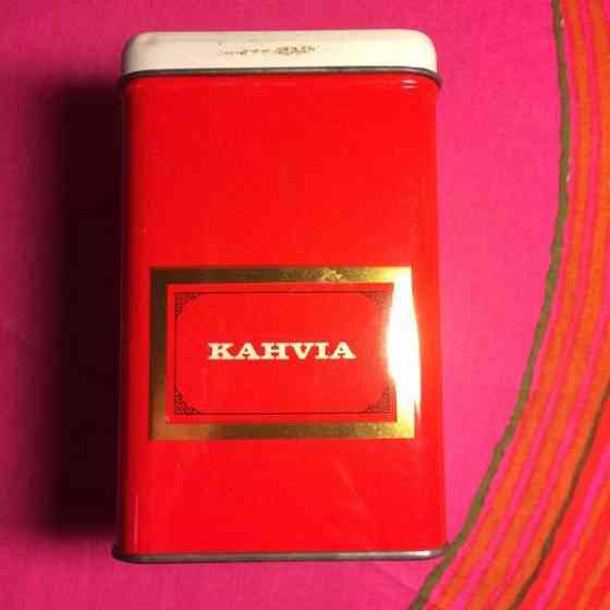 Retro Paulig Paula peltipurkki Helsinki