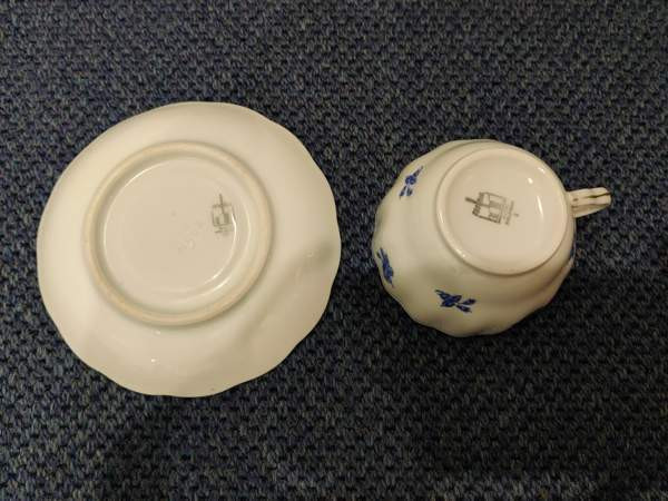 Arabia Sininen ruusu -kupit ja tassit 14 kpl Nousiainen – foto 4