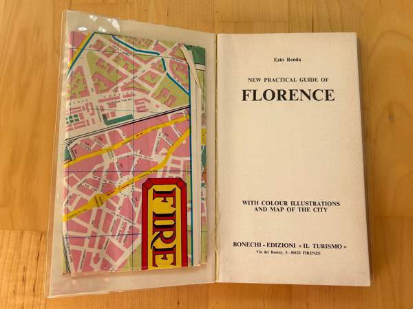 Florence - Firenze vintage kartta ja opas ( 1978 ) Helsinki - valokuva 2