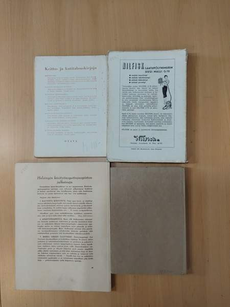 Keitto-, kotitalous-, vaate- ja kodinhoitokirjoja 1946-1959 Pori - photo 2