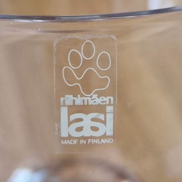 Boolimalja ja lasikauha, Riihimäen lasi, 70-luvulta, Эспоо - изображение 4