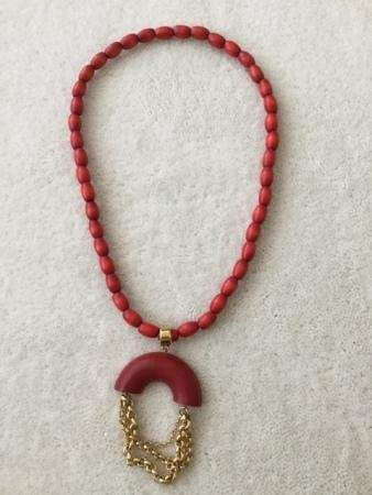 Aarikka punainen kaulakoru Keuruu – foto 1