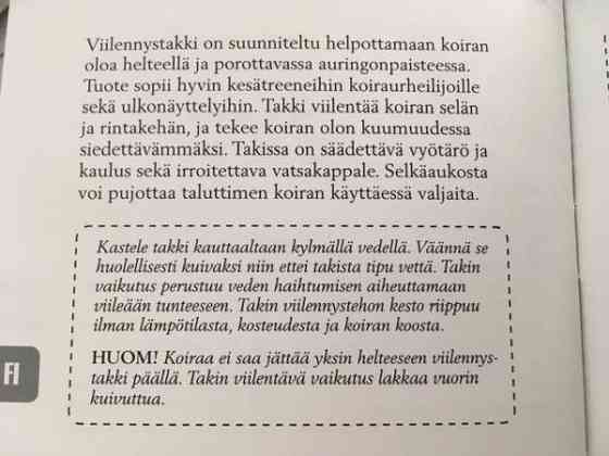 Viilennystakki Rovaniemi