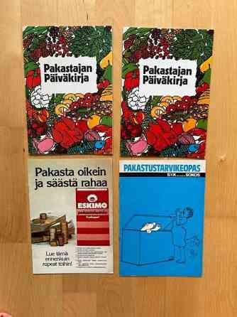 Pakastajan päiväkirja ja pakastus esitteitä Helsinki