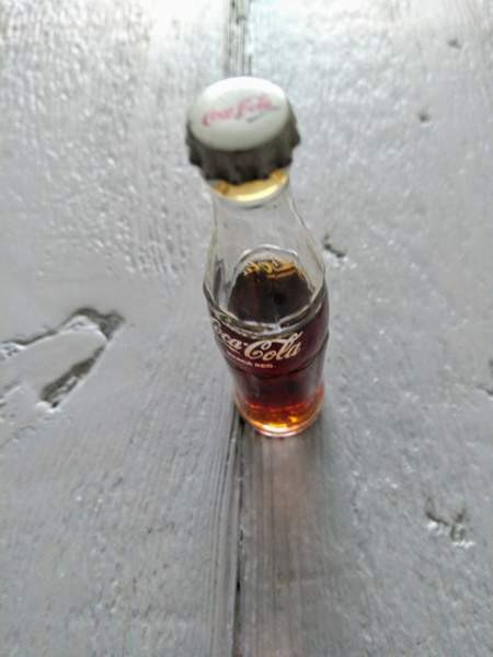 Vintage mini-Coca cola pullo Heinola - valokuva 2