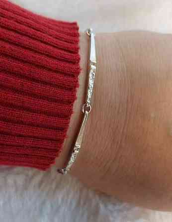 Carela Jewelryn kaunis vanha 925 hopeinen rannekoru Лахти