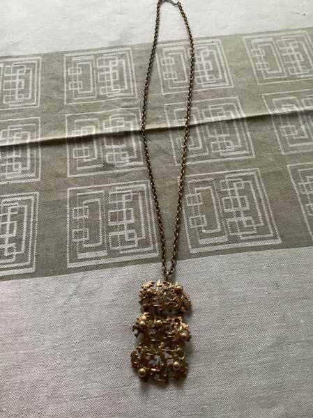 Vintage pronssiriipus Rantasalmi - photo 4