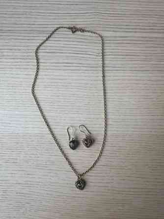 Kalevala talon sydän pronssi korvakorut sekä kaulakoru Imatra